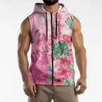 Australia Cockatoos Breast Cancer Sleeveless Zip Hoodie Faith Hope Love