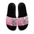 Australia Cockatoos Breast Cancer Slide Sandals Faith Hope Love