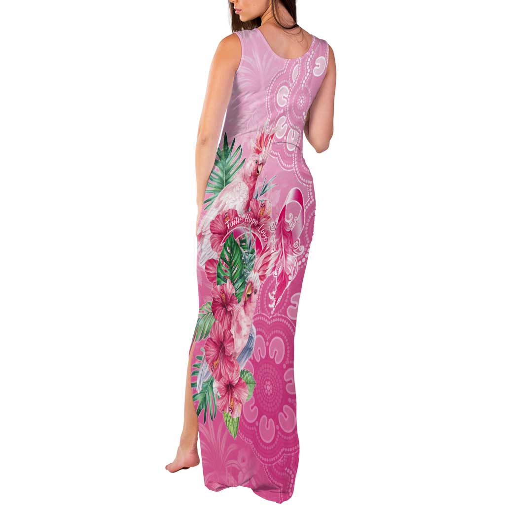 Australia Cockatoos Breast Cancer Tank Maxi Dress Faith Hope Love