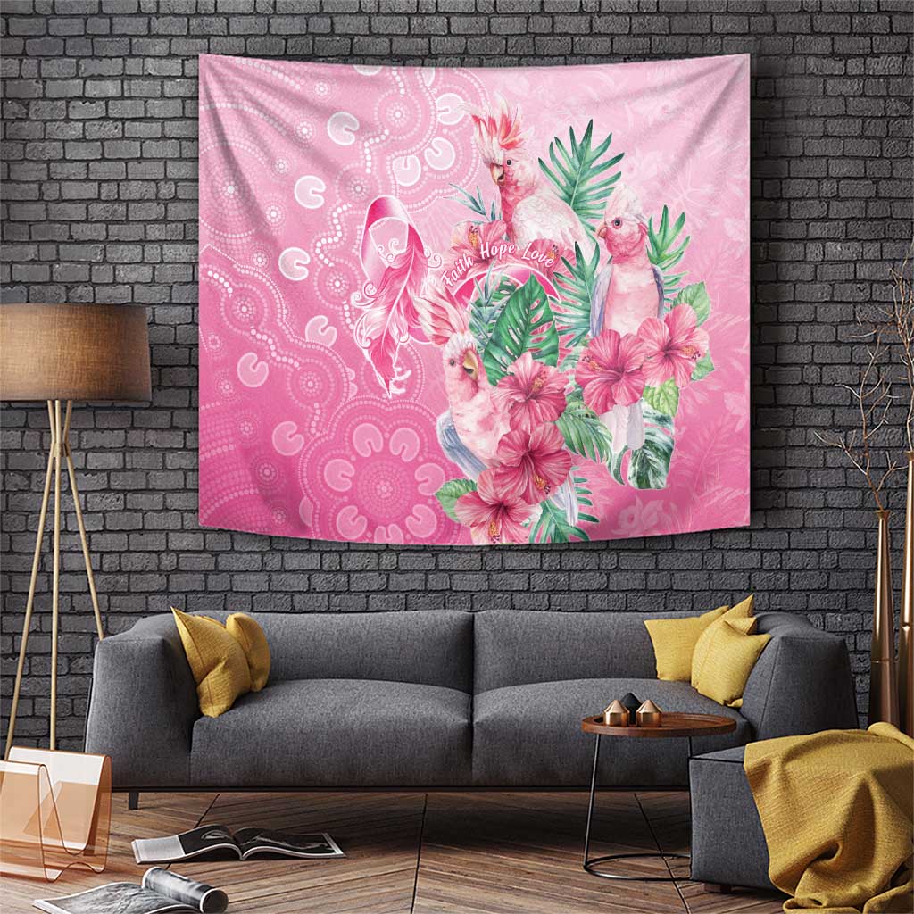 Australia Cockatoos Breast Cancer Tapestry Faith Hope Love