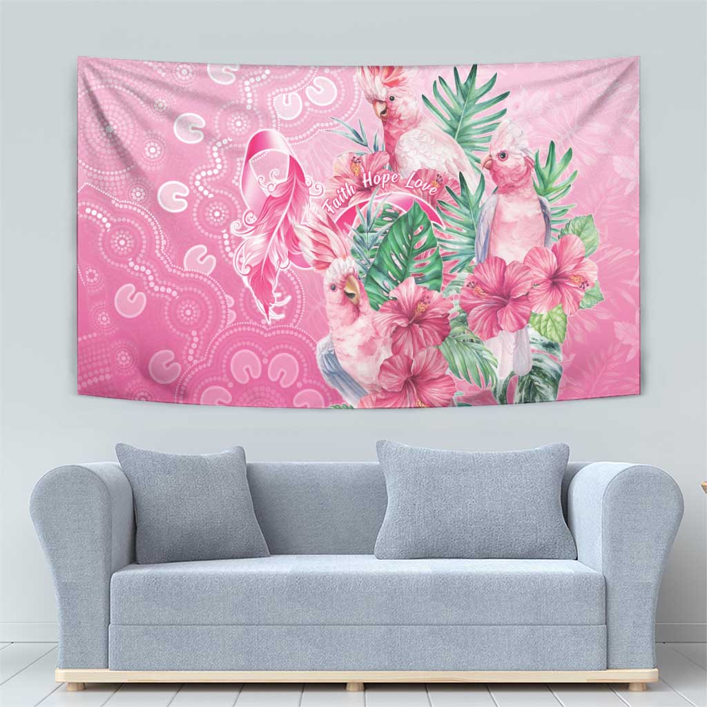 Australia Cockatoos Breast Cancer Tapestry Faith Hope Love