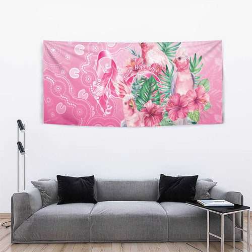 Australia Cockatoos Breast Cancer Tapestry Faith Hope Love