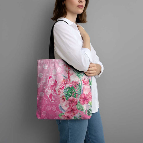 Australia Cockatoos Breast Cancer Tote Bag Faith Hope Love