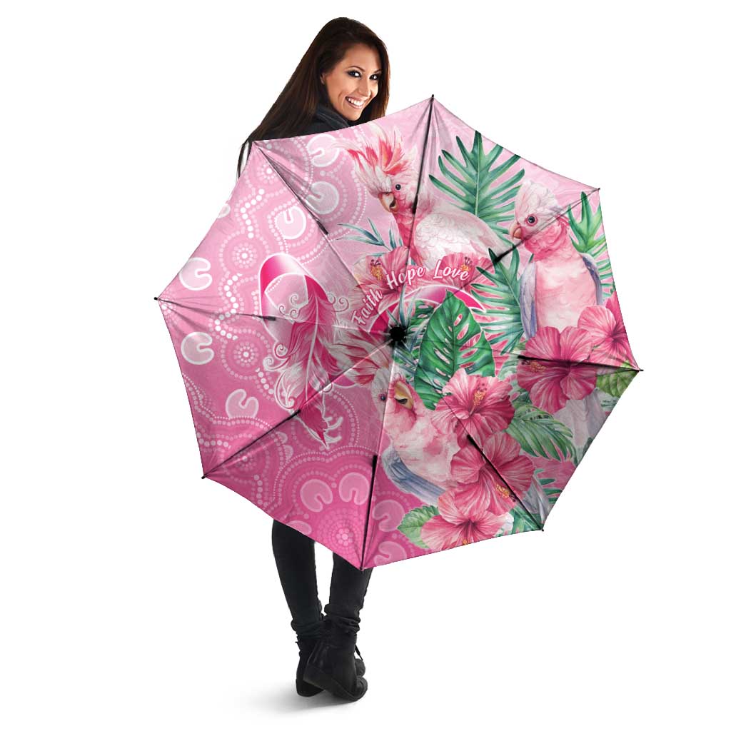 Australia Cockatoos Breast Cancer Umbrella Faith Hope Love