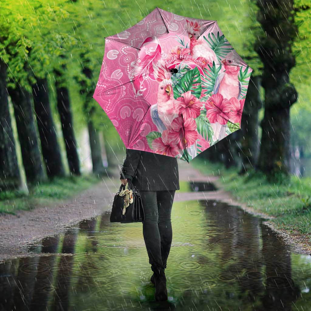Australia Cockatoos Breast Cancer Umbrella Faith Hope Love