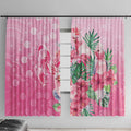 Australia Cockatoos Breast Cancer Window Curtain Faith Hope Love