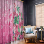 Australia Cockatoos Breast Cancer Window Curtain Faith Hope Love