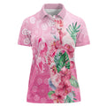 Australia Cockatoos Breast Cancer Women Polo Shirt Faith Hope Love