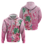 Australia Cockatoos Breast Cancer Zip Hoodie Faith Hope Love