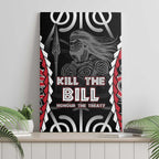 Aotearoa Waitangi Day Canvas Wall Art Maori Warrior Tribal Tattoo