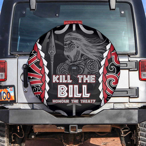 Aotearoa Waitangi Day Spare Tire Cover Maori Warrior Tribal Tattoo
