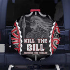 Aotearoa Waitangi Day Spare Tire Cover Maori Warrior Tribal Tattoo
