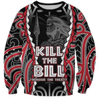 Aotearoa Waitangi Day Sweatshirt Maori Warrior Tribal Tattoo