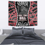 Aotearoa Waitangi Day Tapestry Maori Warrior Tribal Tattoo