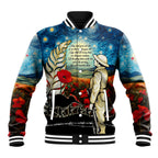 Kei Wareware Tatou New Zealand ANZAC Day Baseball Jacket Starry Night Inspo Style