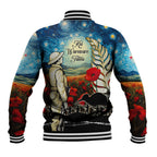 Kei Wareware Tatou New Zealand ANZAC Day Baseball Jacket Starry Night Inspo Style