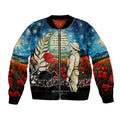 Kei Wareware Tatou New Zealand ANZAC Day Bomber Jacket Starry Night Inspo Style