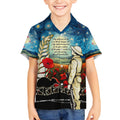 Kei Wareware Tatou New Zealand ANZAC Day Kid Hawaiian Shirt Starry Night Inspo Style