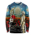 Kei Wareware Tatou New Zealand ANZAC Day Long Sleeve Shirt Starry Night Inspo Style
