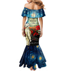 Kei Wareware Tatou New Zealand ANZAC Day Mermaid Dress Starry Night Inspo Style