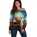 Kei Wareware Tatou New Zealand ANZAC Day Off Shoulder Sweater Starry Night Inspo Style