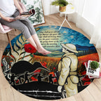 Kei Wareware Tatou New Zealand ANZAC Day Round Carpet Starry Night Inspo Style