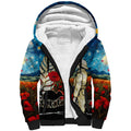 Kei Wareware Tatou New Zealand ANZAC Day Sherpa Hoodie Starry Night Inspo Style