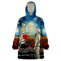 Kei Wareware Tatou New Zealand ANZAC Day Wearable Blanket Hoodie Starry Night Inspo Style