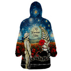 Kei Wareware Tatou New Zealand ANZAC Day Wearable Blanket Hoodie Starry Night Inspo Style
