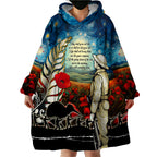 Kei Wareware Tatou New Zealand ANZAC Day Wearable Blanket Hoodie Starry Night Inspo Style