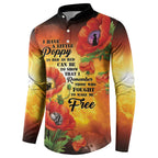 ANZAC Day Red Poppy Button Sweatshirt Honoring The ANZAC Spirit