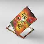 ANZAC Day Red Poppy Canvas Wall Art Honoring The ANZAC Spirit