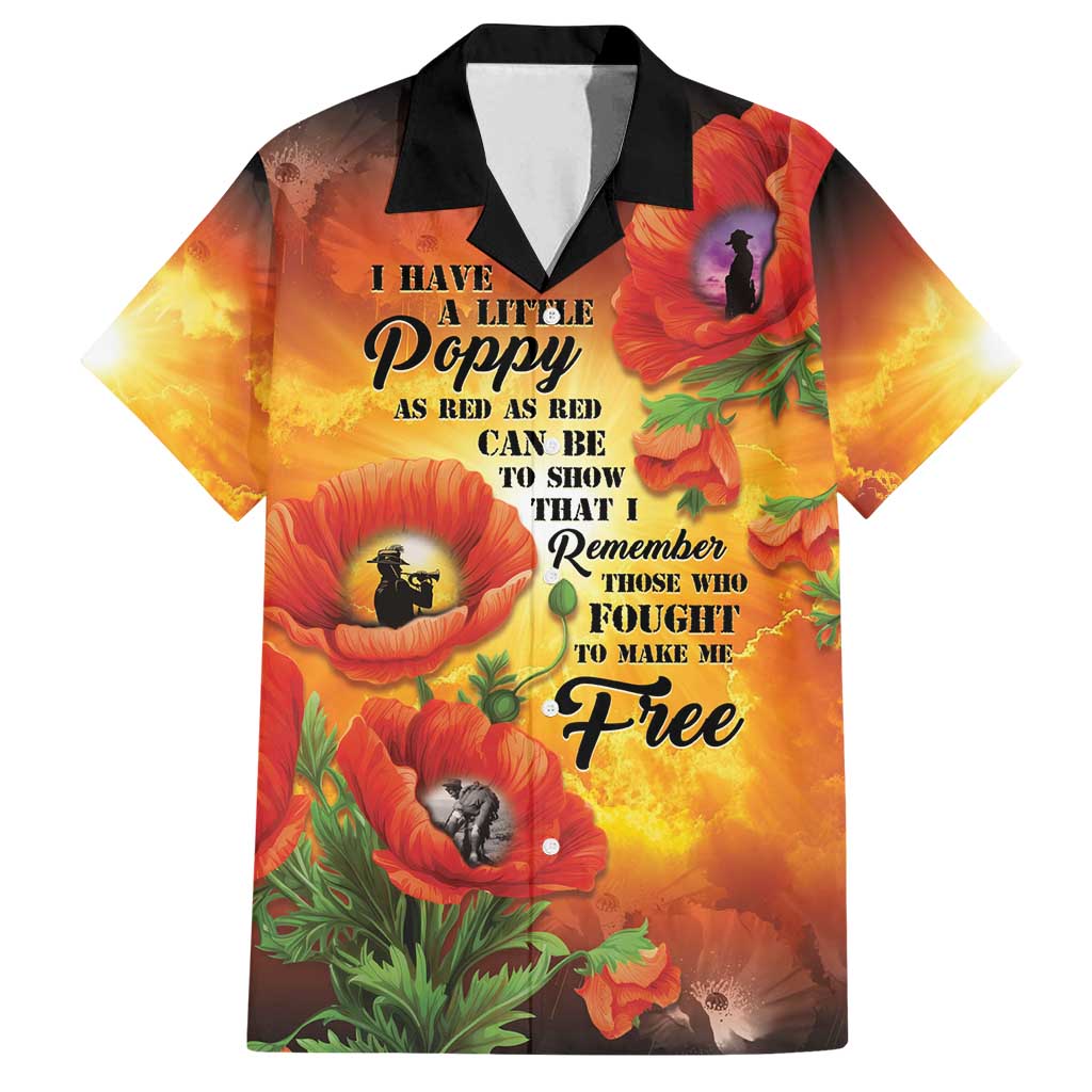 ANZAC Day Red Poppy Family Matching Puletasi and Hawaiian Shirt Honoring The ANZAC Spirit