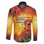ANZAC Day Red Poppy Family Matching Short Sleeve Bodycon Dress and Hawaiian Shirt Honoring The ANZAC Spirit