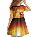 ANZAC Day Red Poppy Family Matching Summer Maxi Dress and Hawaiian Shirt Honoring The ANZAC Spirit