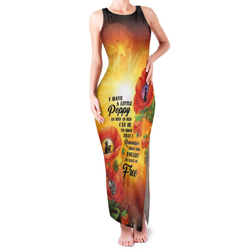 ANZAC Day Red Poppy Family Matching Tank Maxi Dress and Hawaiian Shirt Honoring The ANZAC Spirit