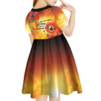 ANZAC Day Red Poppy Kid Short Sleeve Dress Honoring The ANZAC Spirit