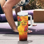 ANZAC Day Red Poppy Tumbler With Handle Honoring The ANZAC Spirit