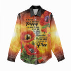 ANZAC Day Red Poppy Women Casual Shirt Honoring The ANZAC Spirit