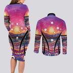 NAIDOC Week 2026 Couples Matching Long Sleeve Bodycon Dress and Long Sleeve Button Shirt Eternal Spirit Tree