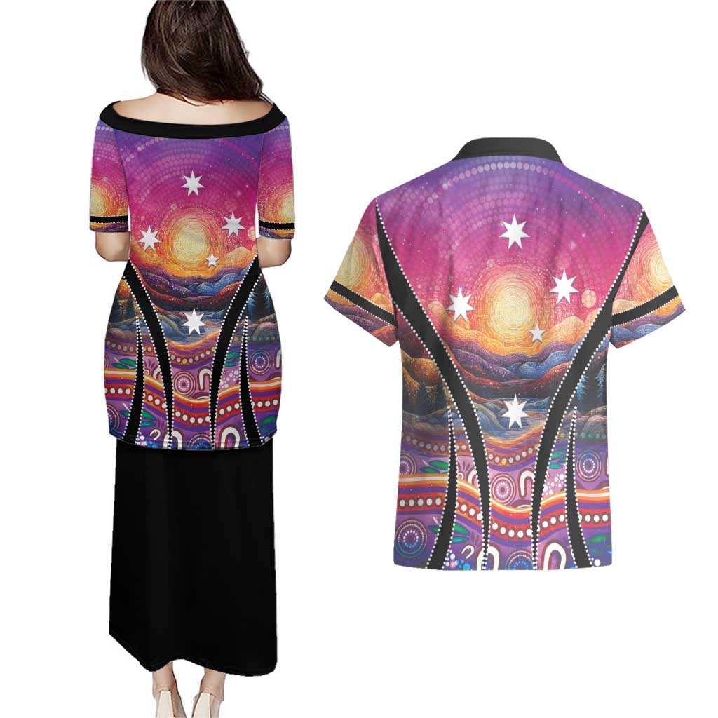 NAIDOC Week 2026 Couples Matching Puletasi and Hawaiian Shirt Eternal Spirit Tree