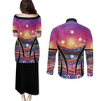 NAIDOC Week 2026 Couples Matching Puletasi and Long Sleeve Button Shirt Eternal Spirit Tree