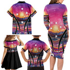 NAIDOC Week 2026 Family Matching Long Sleeve Bodycon Dress and Hawaiian Shirt Eternal Spirit Tree