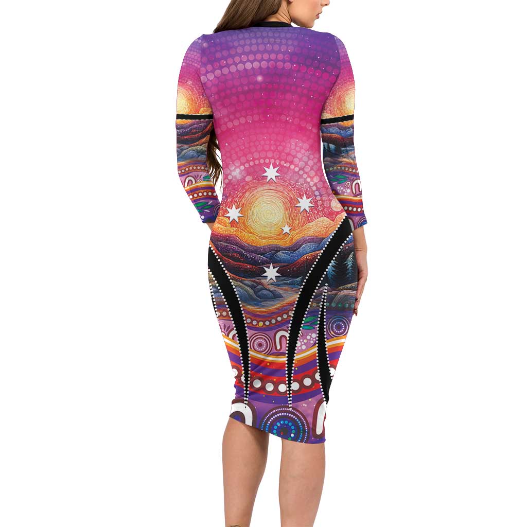 NAIDOC Week 2026 Family Matching Long Sleeve Bodycon Dress and Hawaiian Shirt Eternal Spirit Tree