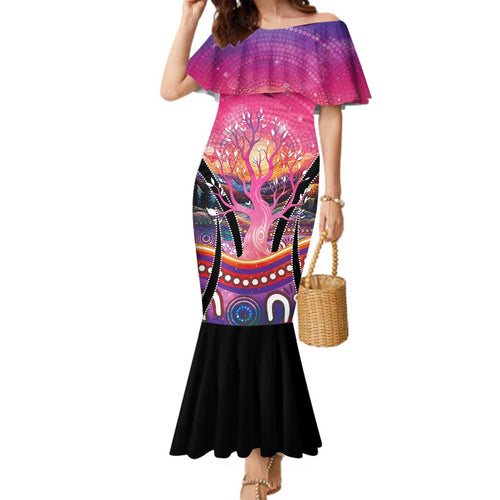 NAIDOC Week 2026 Family Matching Mermaid Dress and Hawaiian Shirt Eternal Spirit Tree
