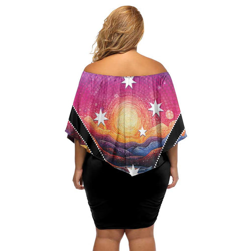 NAIDOC Week 2026 Family Matching Off Shoulder Short Dress and Hawaiian Shirt Eternal Spirit Tree