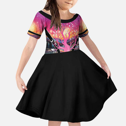 NAIDOC Week 2026 Family Matching Short Sleeve Bodycon Dress and Hawaiian Shirt Eternal Spirit Tree