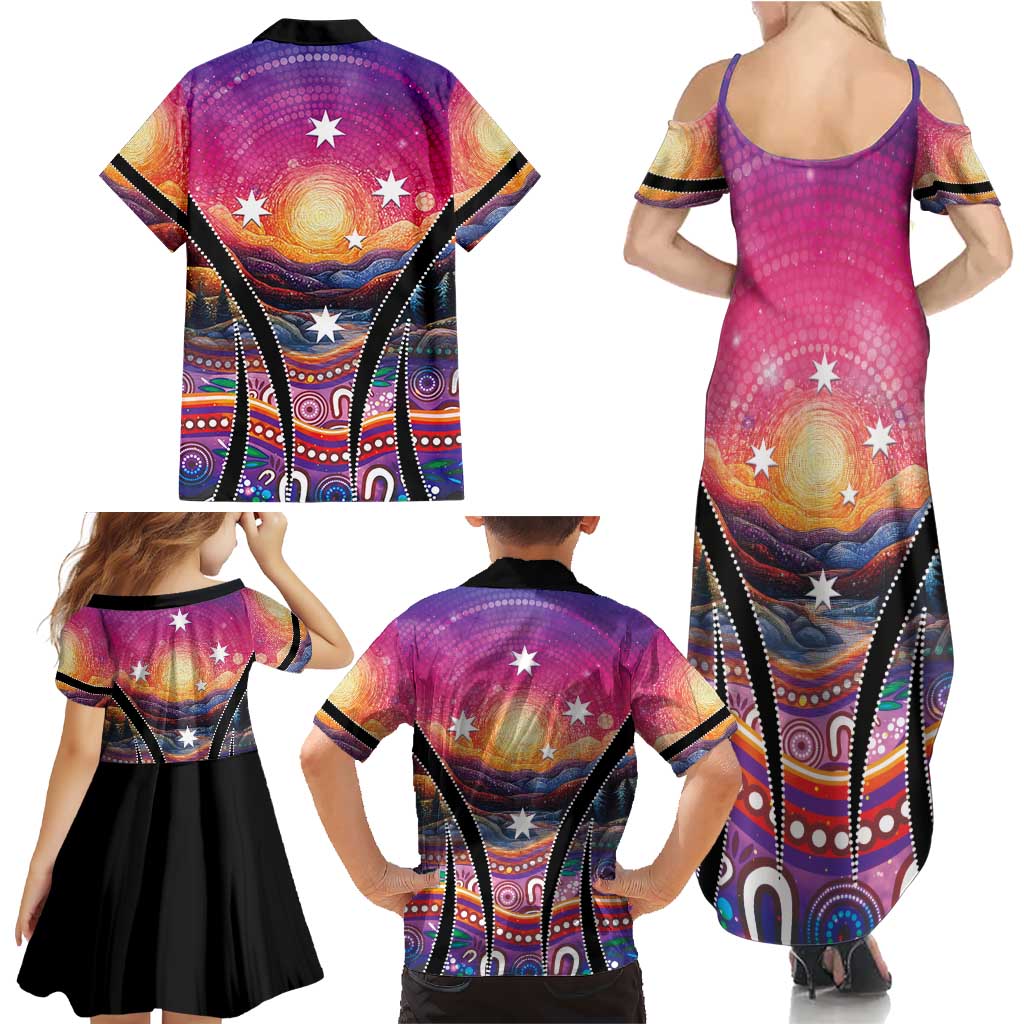 NAIDOC Week 2026 Family Matching Summer Maxi Dress and Hawaiian Shirt Eternal Spirit Tree