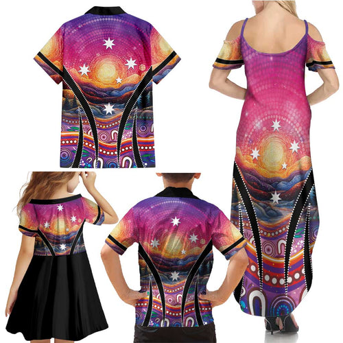 NAIDOC Week 2026 Family Matching Summer Maxi Dress and Hawaiian Shirt Eternal Spirit Tree