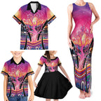 NAIDOC Week 2026 Family Matching Tank Maxi Dress and Hawaiian Shirt Eternal Spirit Tree